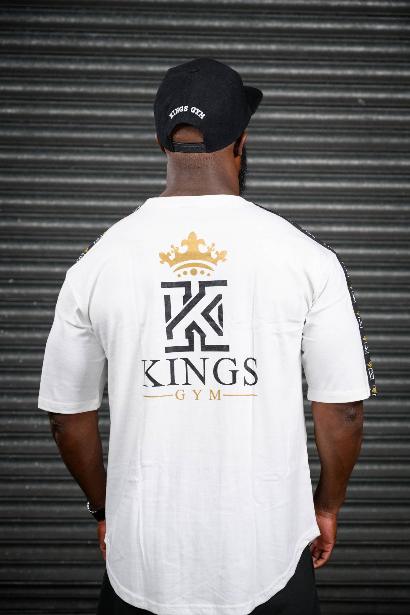 Kings Curved Hem Shirt White Mens Back02