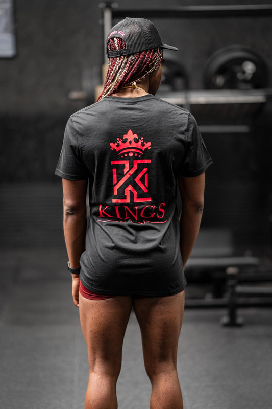 Kings Gym Black Neon Pink Tback