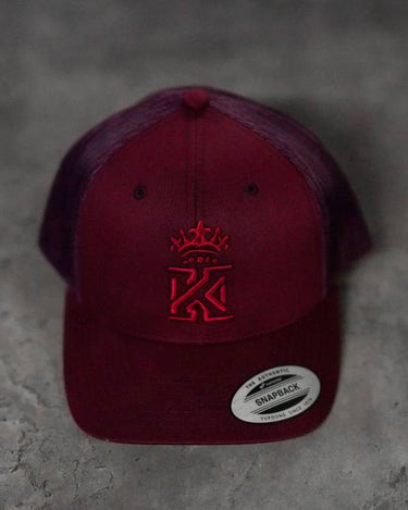 Kings Gyms napback maroon front