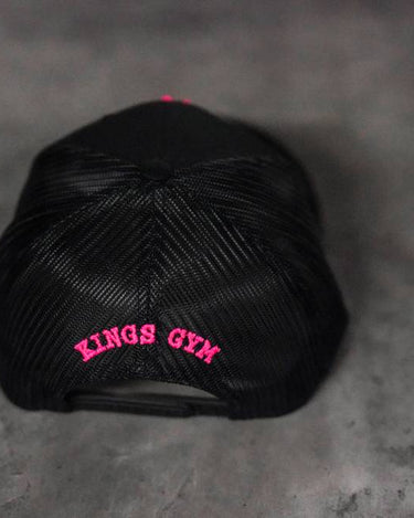 Kings Gyms napback pink back