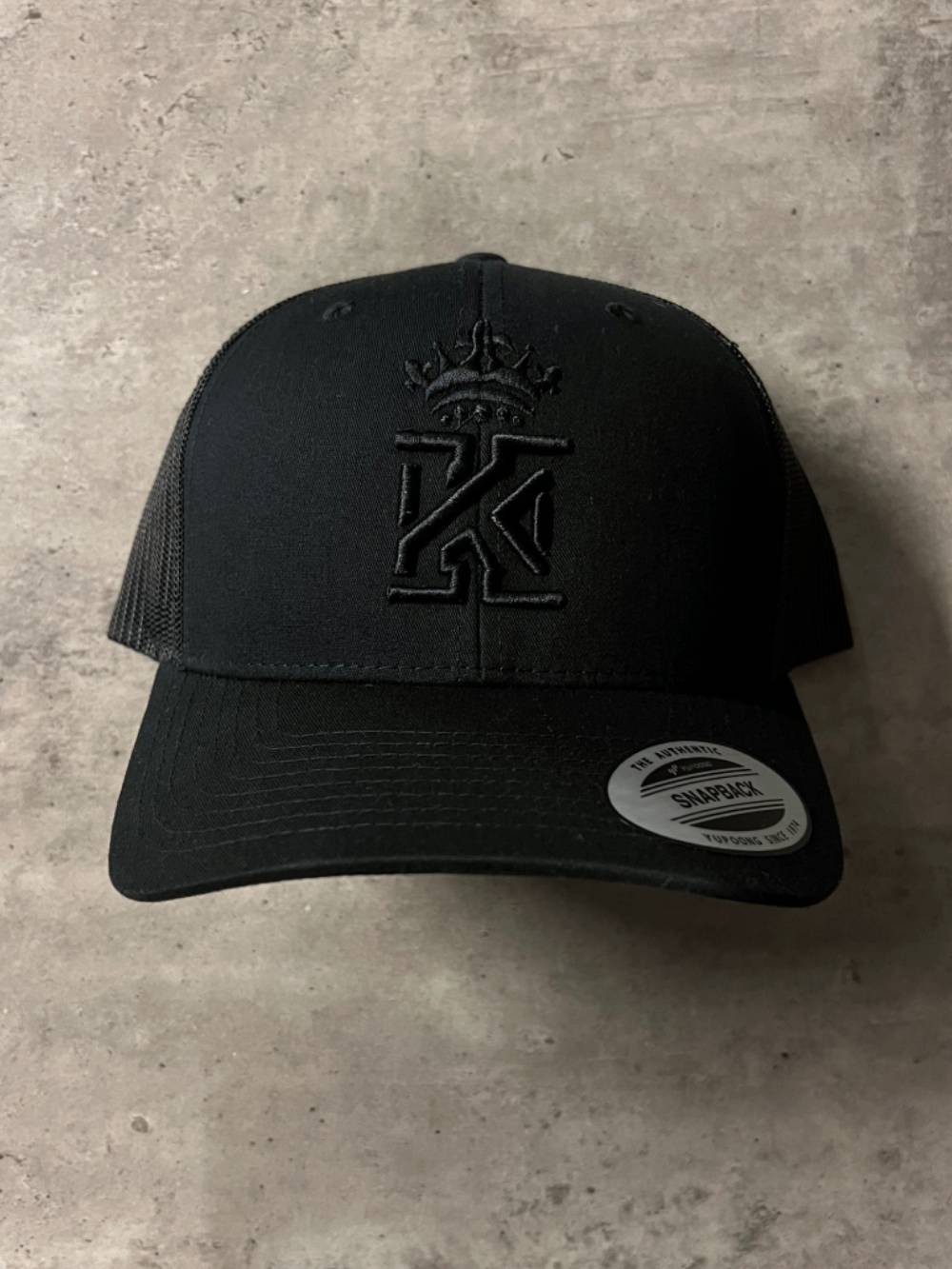 Kings Snapback Cap Black Front