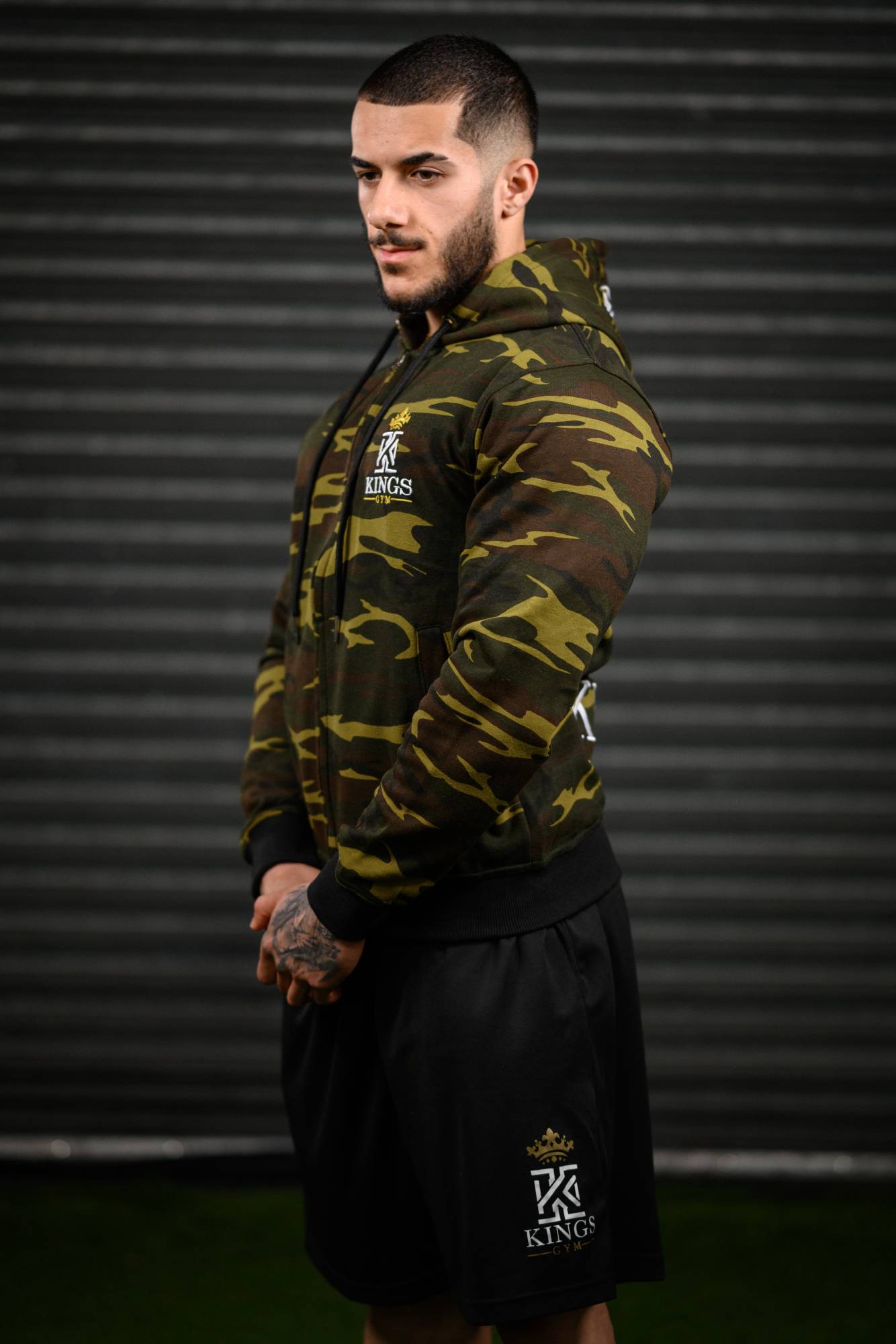 Kings Zip Hoody Camo Side01