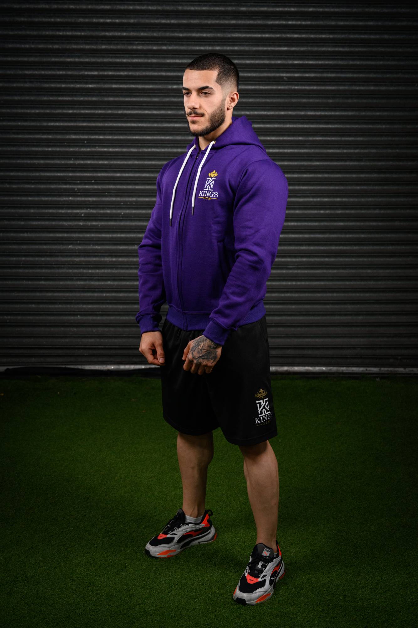 Kings Zip Hoody Purple Side01