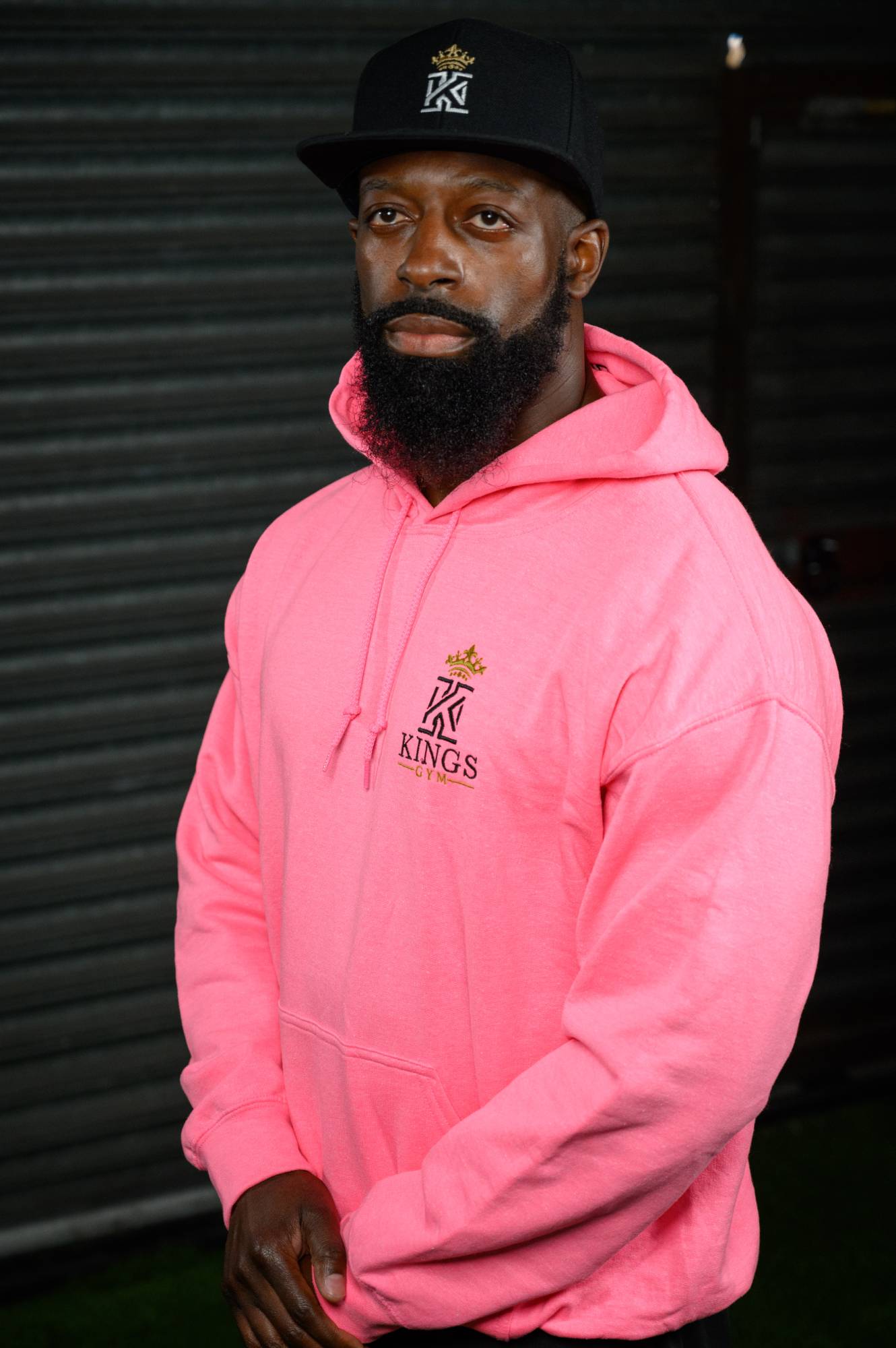 Classic Fit Men Hoodie Medium Pink