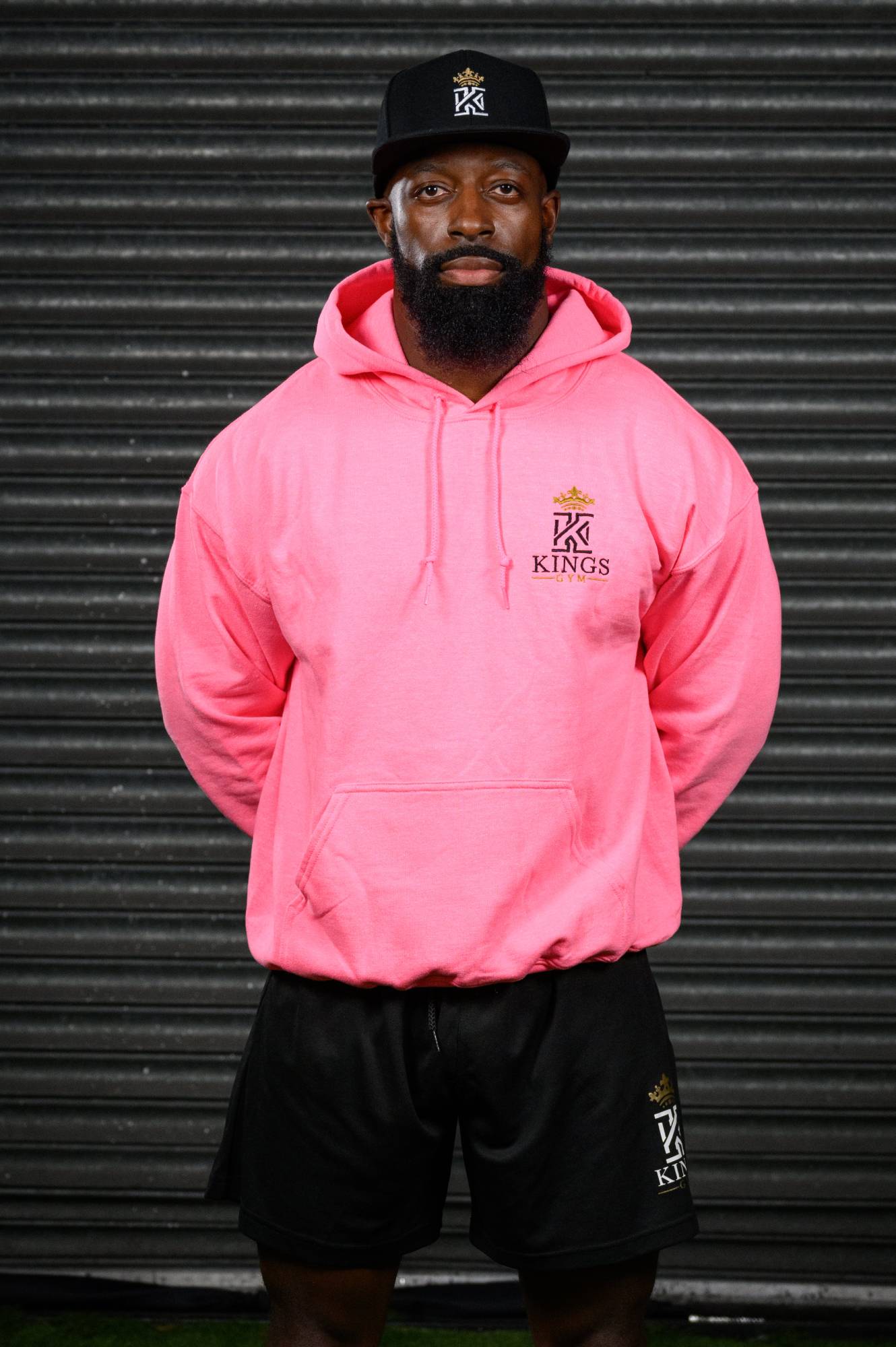 Light blue gym king hoodie top