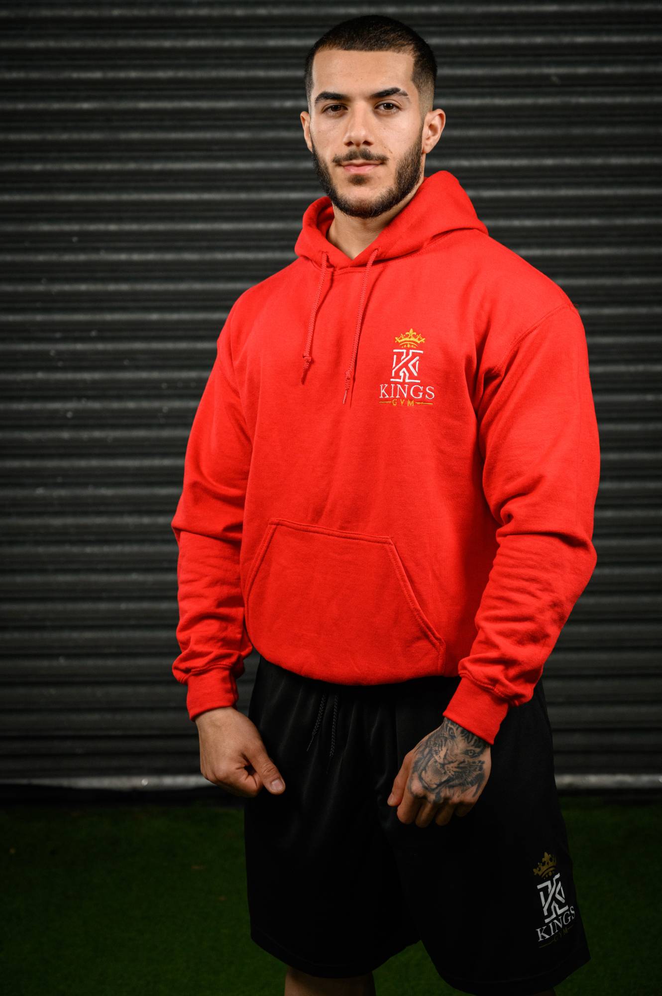 Kings Classic Fit Hoody Red Mens Front01