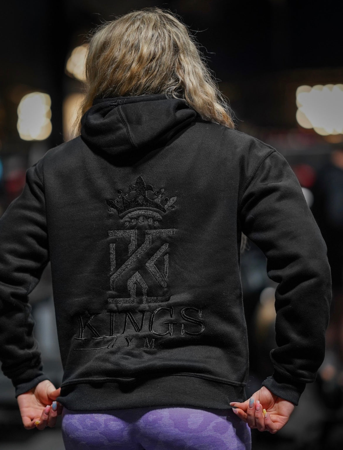 KingsGym Black fleece hoodie 